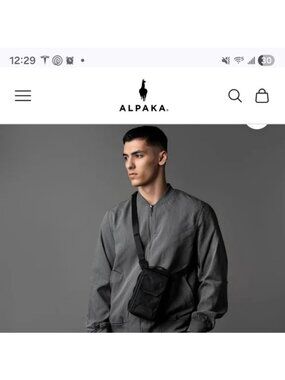 ALPAKA Modular Sling Bag V2/ Messenger Bag UNISEXY Black NEW